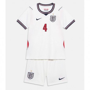 England Declan Rice #4 Hjemmebanetrøje Børn VM 2026 Kortærmet (+ Korte bukser)